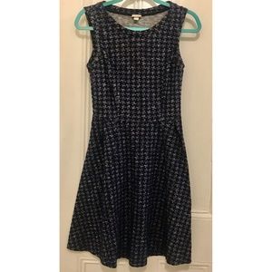Perfect Blue Houndstooth Work Dress Sz XS